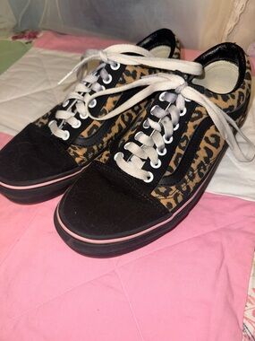Vans Leopard Print Sneakers